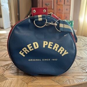 Fred Perry Red and Cream Backpack